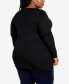 Фото #4 товара Plus Size Emma V-neck Tunic Sweater