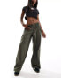 Фото #1 товара Tommy Jeans parachute pants in khaki green