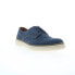 Фото #2 товара Bruno Magli Sandro BM2SANM11 Mens Blue Oxfords & Lace Ups Casual Shoes 8.5