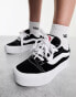 Vans Knu Stacked Platform trainers in black