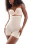 Spanx everyday seamless shaping high-waisted short in beige