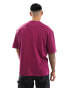 Tommy Jeans large flag logo t-shirt in fuchsia purple