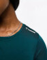 Hummel Mesh long sleeve top in dark green