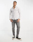 Фото #8 товара Calvin Klein slim shirt in white mini geo print