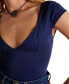 ფოტო #3 პროდუქტის Women's Cap-Sleeve Corset Camisole