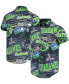 Фото #1 товара Men's College Navy Seattle Seahawks Thematic Button-Up Shirt