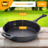 Grillpfanne gusseisen Ø30cm 3600g