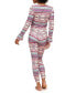 ფოტო #3 პროდუქტის Audra Women's Pajama Long Sleeve Top & Legging Set