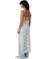 ფოტო #2 პროდუქტის Women's Lace Slip Maxi Dress