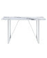 Фото #1 товара 55" Faux Marble Dining Table for 4, Easy Assembly
