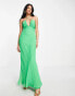 Фото #1 товара ASOS DESIGN strappy cross front maxi dress in green