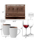 Фото #4 товара How Women Tell Time Wall Mounted Wine Rack with Wine Glasses and Coffee Mugs, Set of 9