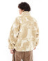 Фото #2 товара Aape By A Bathing Ape Now sherpa camo jacket in white