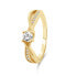 Charming Gold Plated Engagement Ring RI049Y