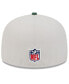 ფოტო #3 პროდუქტის Men's Stone/Green Green Bay Packers 2024 Sideline Historic 59FIFTY Fitted Hat