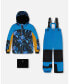 Little Boys Two Piece Snowsuit Royal Blue Printed Storm - Toddler|Child