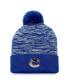 Фото #3 товара Men's Blue Vancouver Canucks Defender Cuffed Knit Hat with Pom