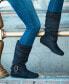 ფოტო #4 პროდუქტის Women's Wide Calf Shelley Buckles Boots