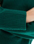 & Other Stories crew neck sweater in green