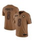 ფოტო #1 პროდუქტის Men's Kenny Pickett Brown Distressed Pittsburgh Steelers 2023 Salute To Service Limited Jersey