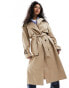 & Other Stories belted trench coat in beige