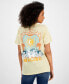 ფოტო #2 პროდუქტის Juniors' Vani Malibu Graphic Crewneck T-Shirt