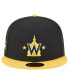 Фото #3 товара Men's Black, Gold Washington Nationals 59FIFTY Fitted Hat