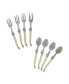 Laguiole 8-Pc. Dessert / Cocktail Set with Faux Ivory Handles