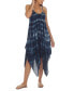 Фото #3 товара Tie-Dye Handkerchief-Hem Cover-Up Dress