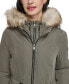 Women's Faux-Fur-Trim Anorak Coat