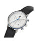 ფოტო #4 პროდუქტის Unisex Chrono Code One Chrono Black Leather Strap Watch 40mm