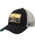 Men's Black, Natural Iowa Hawkeyes Four Stroke Clean Up Trucker Snapback Hat