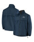 Фото #2 товара Men's Navy Seattle Seahawks Triumph Fleece Full-Zip Jacket