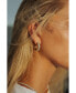 316L London Gold-Tone Baguette Crystal Hoop Earrings