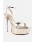 ფოტო #2 პროდუქტის Women's Queen Bee Rhinestone Heeled Sandals