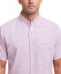 Фото #4 товара Men's Short Sleeve Solid Linen Cotton Shirt