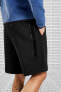 Фото #2 товара Tech Fleece Unisex Black Shorts Pamuk Polyester Erkek Şort Siyah