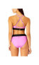 Фото #2 товара Women's Colorblock Zip Longline Bra Swim Top