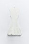 Фото #7 товара Платье объемного кроя в рубчик ZARA