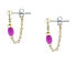 Фото #3 товара Playful bicolor chain earrings Colori SAXQ07