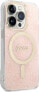 Фото #4 товара Guess Zestaw Guess GUBPP14LH4EACSP Case+ Charger iPhone 14 Pro 6,1" różowy/pink hard case 4G Print MagSafe NoSize