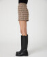 Women's Gina Check-Print Mini Skirt