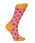 ფოტო #1 პროდუქტის Women's Bee W-Cotton Novelty Crew Socks with Seamless Toe Design, Pack of 1