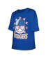 Big Girls Royal Los Angeles Dodgers Team Half Sleeve T-shirt