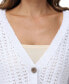 ფოტო #3 პროდუქტის Women's Cotton Pointelle Cropped Cardigan