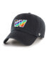 Men's '47 Black Washington Commanders Logo Pride Clean Up Adjustable Hat