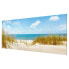 Glasbild Strand an der Nordsee