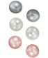 ფოტო #1 პროდუქტის Cultured Freshwater Pearl (8mm) 3-Pc. Set Stud Earrings in Sterling Silver