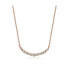 ფოტო #1 პროდუქტის Sterling Silver Cubic Zirconia Bezel-Set Necklace