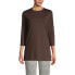 Фото #8 товара Petite 3/4 Sleeve Supima Cotton Crewneck Tunic